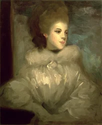 Mrs. Francis Abington (1737-1815), nach Joshua Reynolds (1723-92), ca. 1890